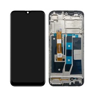 ต้นฉบับสำหรับ OPPO A16 A16S CPH2269 CPH2271 ชิ้นส่วนจอสัมผัสแอลซีดีของเครื่องแปลงดิจิทัล มีกรอบสำรอง