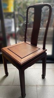 集體回憶古董黃花梨木餐枱連六椅一套舊工，超過五六拾年