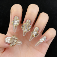 10pcs Artificial Matte nail fake Handmade nails sticker press on nails short fake nails