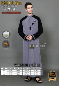 MSSTYLE- [COD] - jubah pria aljam / baju jubah pria dewasa / Jubah Baju Gamis Pria RESLETING dongker