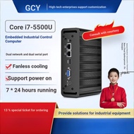 +Mini Host Portable Host Xinchuangyun Industrial Control Mini Host J1900 Dual Net Dual String Fanles