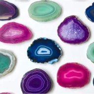 Colorful Agate Slices ✨ Natural Stone Slices with Bands | Crystal Display Pieces | DIY Agate Slices 