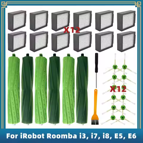 Compatible For iRobot Roomba i1, i3, i4, i5, i6, i7, i8, E5, E6, E7 Replacement Parts Accessories Ma