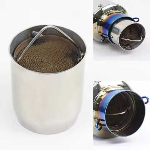 Alconstar- 51mm/60mm Inlet motorcycle exhaust Stainless DB Killer Moveable DB Killer Noise Sound Eli