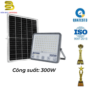 Đèn pha năng lượng mặt trời 300W Kitawa DP15.300