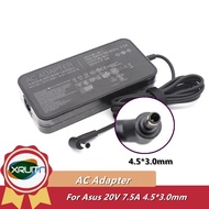A18-150P1A Laptop Charger 20V 7.5A 150W 4.5x3.0mm AC Adapter For Asus Vivobook Pro  K6502 K6502ZE K6