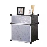 Korean Style DIY Cabinet 2 Cube Bedside Table Storage