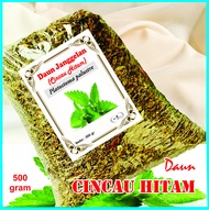 daun cincau hitam/daun janggelan/cincau. 500 gram