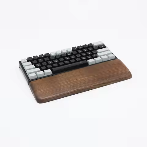 Black Walnut Wood Palm Rest Custom Mechanical Keyboard Game Accessory Wrist Rest Pure Soild Wood Esp