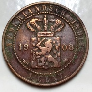 Koin Benggol 1 Cent th 1908