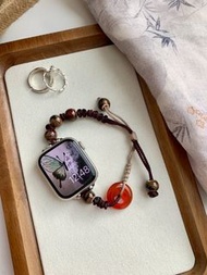 🌟送禮首選🌟（現貨）（全新）（送手錶鋼化膜）蘋果三星平安玉手鏈錶帶適合碼數38/40/41/42/44/45/49mm，適用於iwatch，蘋果手錶，蘋果錶帶iwatch錶帶(Same style a