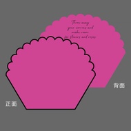 CUPCAKE - flower wrapping cellophane paper kertas buket korean import motif 3d