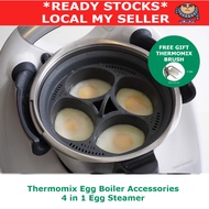 Thermomix Egg Boiler Accessories  4 in 1 Egg Steamer/Multifunctional Steam Basket FOC Brush