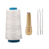 Professional Leather Craft Awl Set: Heavy-Duty Stitching Punches Straight & Curved Needles and Cobbl