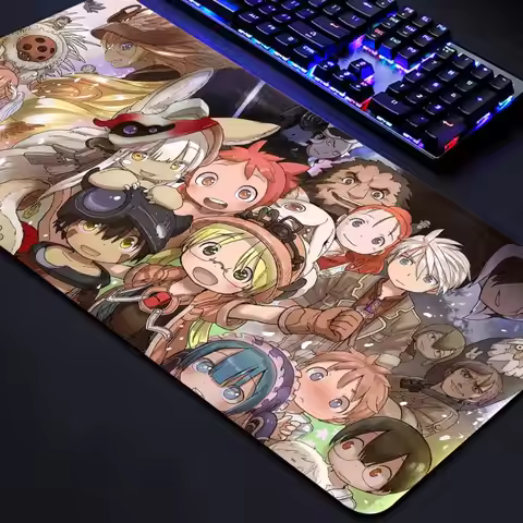 Made in Abyss Riko Nanachi Reg Faputa XXL Mouse Pad Large Computer Laptop Non-slip Keyboard Desk Mat