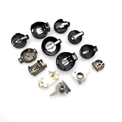 5PCS/lot BS-2 BS-6 BS-8 BS-10 3V CR2025 CR2032 CR1220 Button Battery ibuw Socket Holder Battery Stor
