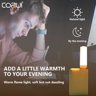 CORUI LED Night Light USB Flame Torch Candle Lamp Flame Outdoor