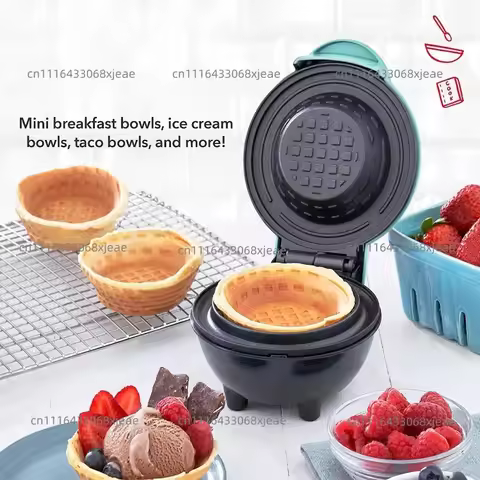 Waffle Bowl Maker, Household Breakfast Tart Ice Cream Maker, Egg Roll maker
