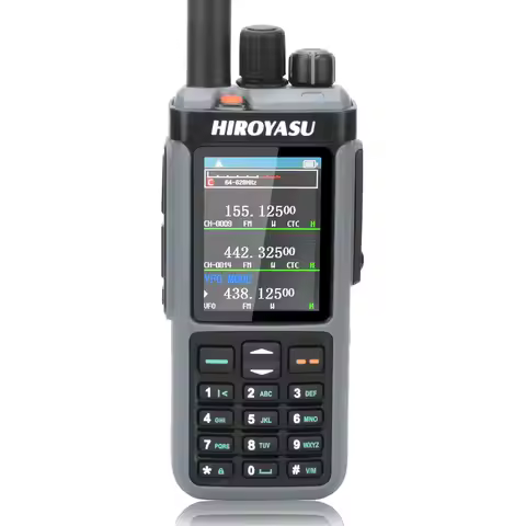 Hiroyasu HF SW MW LW SSB CB Walkie Talkie HW-UV938 Multi-band 18-620MHz 840-1000MHz 10Watt 1024Ch Sc
