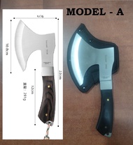 Pisau Kampak cacah Tulang Super Kuat dan Kokoh Baja jombo gagang kayu Suriansyah