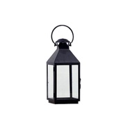 Candle Lantern Iron Glass Windproof Candle Holder Vintage Decorative Lantern for Outdoor Patio Porta