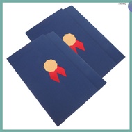 2 Pcs Covers Protectors Birth Certificate Holder for Travel Transparent Seal Award Appreciation  sha