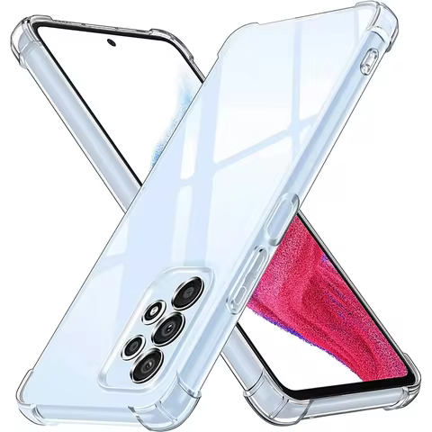 Transparent Phone Case for Samsung Galaxy A73 5G Soft TPU Silicone for Samsung A72 A53 A52 S Clear C