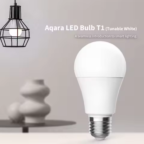 Aqara Smart LED Bulb T1 Zigbee 3.0 E27 6500K 220-240V Bluetooth Smart home Light For Homekit Yandex 