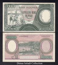 Uang Kuno 10000 Rupiah 1964 Seri Pekerja