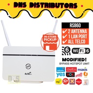 【READY STOK】WiFi 6 Modem MOD SIM Kad Unlimited Hotspot RS860 4G LTE Router MOD WiFi6 Powerful Fast M