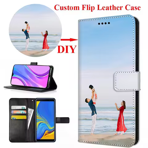 Custom Photo PU Leather Flip Wallet Card Slot Anti-Scratch Case For Asus Zenfone 11 Ultra 10 9 8 8Z 
