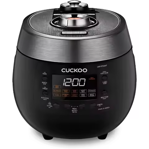 CUCKOO 6-Cup (Uncooked)/ 12-Cup (Cooked) Twin Pressure Rice Cooker & Warmer w/ Nonstick Inner Pot,3 