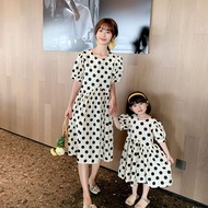 [Hi Baby] 1-12 Y Girls Dress Summer Dress Pure Cotton Polka Dot Dress Loose Princess Dress Korean Ve