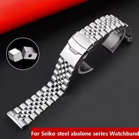Solid stainless wristband for Seiko steel watch strap abalone series turtle srpa21 srp777 srpc25 srp