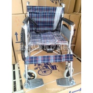 HY-$ 【Elderly Wheelchair Folding Four Brake Wheelchair with Potty Seat Disabled Wheelchair Thickened Toilet Wheelchair】