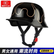 C Certified German Style Soldier Helmet Cruise Locomotive Cool Handsome Retro Helmet Motorcycle Helm