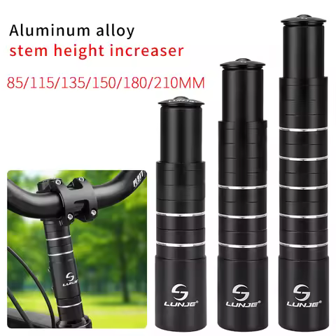 Bicycle Fork Stem Rise Up Adapter 85/115/135/150/180/210mm MTB Handlebar Height Increase Extender 28