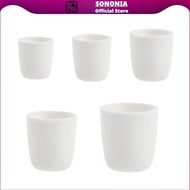 [SONONIA] 99% Al2O3 Alumina Cylindrical Lab Crucible Melting Pot Container 20ml -150ml