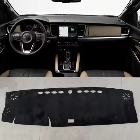 Car Flannel Dash Mat for 2021 - 2025 Mazda BT50 TF BT-50 Pickup Accessories Dashboard Cover Protecto