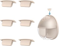 6pcs Replacement Spout Cap for eufy Wearable Breast Pump E/20/E10/S1/S1 Pro, Dustproof, Keep Clean,