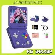 ANBERNIC RG34XXSP Handheld Gaming Console Linux System - 3.4" IPS Screen Flip Design & 3300mAh Batte