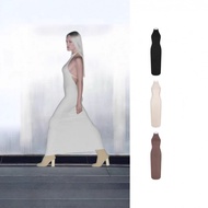 Sleek Skims Kadaishan Cloud Halter Long Dress - Sexy & Sleeveless