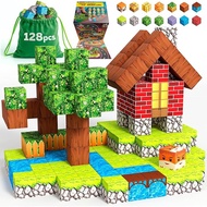 Magnetic Blocks Cubes 128PCS - STEM Cube Building Blocks