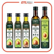 GROVE AVOCADO OIL｜100% 純天然紐西蘭牛油果油 - 蒜香味 250ml / 經典特級初榨冷壓 500ml / Good by Grove - 經典精製 500ml｜適合高溫烹調