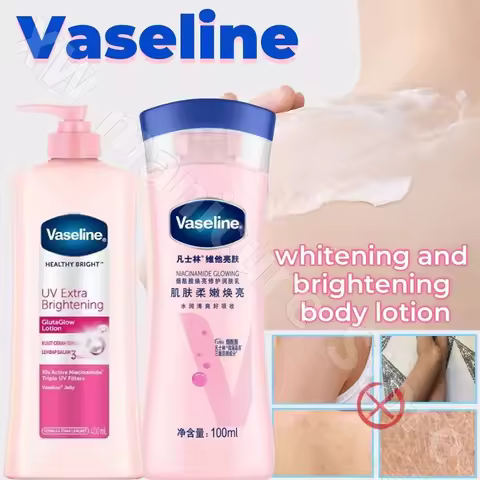 Vaseline Body Lotion Niacinamide Brightens Skin Moisturizes Improves Chicken Skin Improves Dry Body 