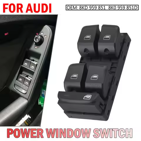 Master Side Power Electric Window Control Switch Button FOR AUDI A4 Q3 Q5 S4 S5 8K0959851D,8KD959851