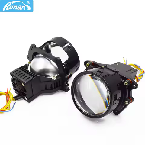RONAN 3.0inch 45W Bi Led Two Reflector Lenses Car Headlight 2000LM 5500K For Hella 3R G5 Hi Lo Beam 