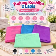 (GL) Tudung Sekolah Dua Lapis Koshibo / Tudung Sekolah 2 Lapis Koshibo Sekolah Tudung Kanak-Kanak KA