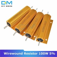 0.5R 1R 2R 4R 6R 8R 10R 20R 100W 5% +5% -5% Aluminum Shell Housed Case Power Wirewound Resistor 0.5/