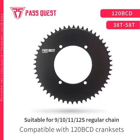 Aero 120mm BCD Chainring for SENICX PR5/6/7 BCD120 CRANK 38T 40T 42T 44T 46T 48T 58T MTB Bike Chain 